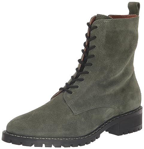 Lucky Brand Women's Kancie Combat Boot, Kobain Olive, 12