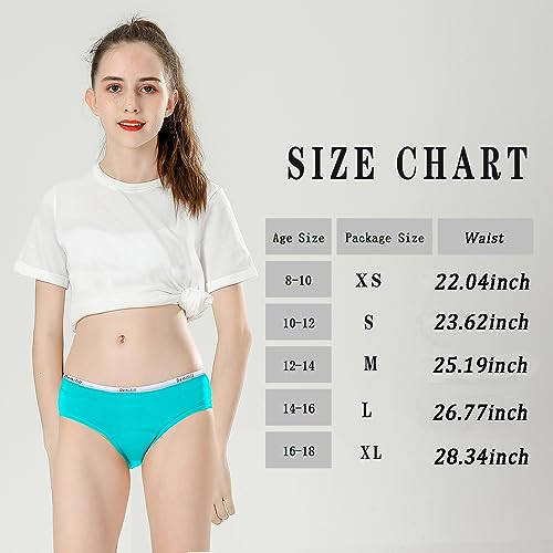 Demifill Teen Girls Period Panties Juniors First Period Starter Underwear Soft Briefs 8-10Years