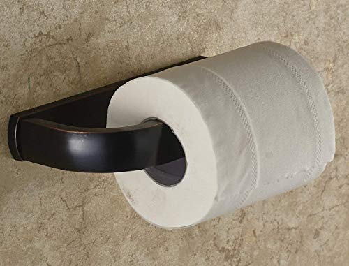 ELLO&ALLO Oil Rubbed Bronze Toilet Paper Holder Bathroom Accessories Wall-Mounted, Rust Protection
