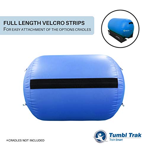 Tumbl Trak Air Barrel, Commercial Grade Air Roller for Gymnastics and Cheerleading, Blue, 30In Diameter