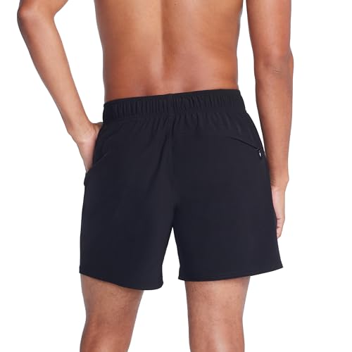 Speedo Men's Swim Trunk Knee Length Volley Comfort Liner Solid Speedo Navy, Large