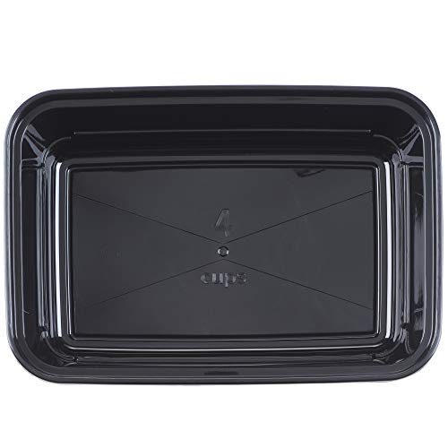 GoodCook Meal Prep Containers, Single Compartment 10-Pack, BPA-Free Reusable Food Storage, Black, Microwave & Freezer Safe, Stackable Meal Prep Containers for Lunches and Snacks