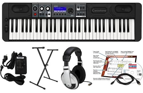 Casio CTS500 Educational Pack with Stand and eMedia Instructional Software, AC Adapter and Headphone EPA