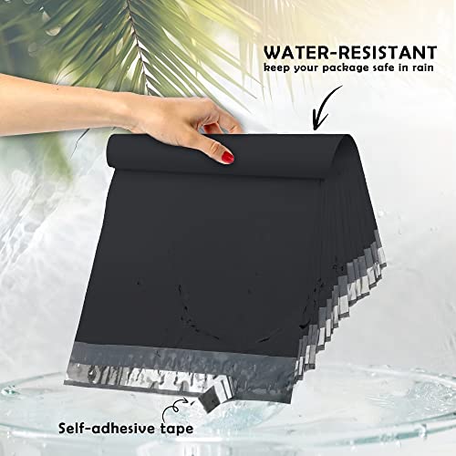 Yens Poly Mailers 6X9 200 Pack Black,Strong Self Seal Adhesive Shipping Envelopes Waterproof for Shipping, Mailing, Packaging M1