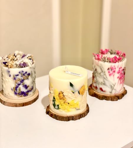 Magical Moment All Narural Flower Candle, Handmade Candle, Scented Aromatherapy Candle, Soy Wax Candle, Beautiful Gifts for Moms, Friends, Family, Teachers, and Coworkers