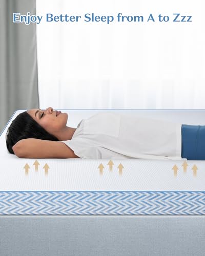 BedStory Firm Mattress Topper Twin - 3 Inch Firm Memory Foam Mattress Topper - High Density Bed Toppers for Back Pain