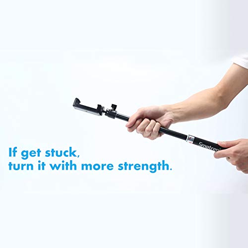 Smatree Q3 Telescoping Selfie Stick with Tripod Stand Compatible for OSMO 360,Insta360 X5,GoPro Hero 13/12/11/10/9/8/7/6/5/4+/3/Max/Session/2018/AKASO/OSMO Action Camera 5 Pro/Pocket 3/SJCAM/and Phone