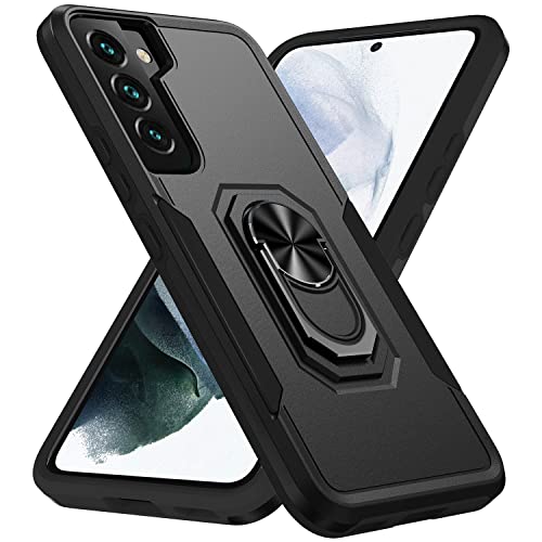 Fucozan for Samsung Galaxy S22 Plus Case Galaxy S22+ Case with Kickstand Armor Magnetic Ring Rugged Protective Military Grade Shockproof Case for Galaxy S22 Plus Phone Case (Black)