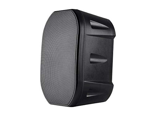 Monoprice 6.5-inch Weatherproof 2-Way Speakers - with Wall Mount Bracket, IP55 Ingress Protection Rating, Pair, Black