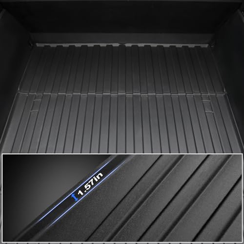 HOUCLEMIC Trunk Bed Mat for 2024 Tesla cybertruck Accessories, All Weather Thicken TPE Odorless Heavy Duty Pickup Vehicle Bed Cargo Mat for 2024 cybertruck Accessories