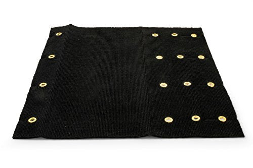 Camco Wrap Around RV Step Rug | 17.5" x 18" | Black | 42904