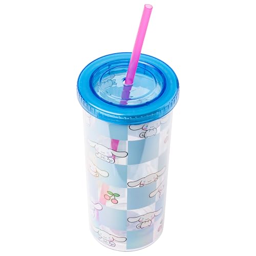 Silver Buffalo Sanrio Hello Kitty and Friends Tropical Stainless Steel Water Bottle Featuring Keroppi, Tuxedo Sam, Badtz-Maru, and Pochacco, 25 Ounces
