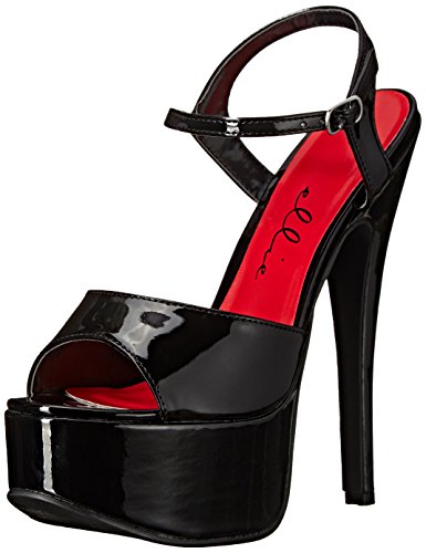 Ellie Shoes Women's 652-JULIET, Black, 6 B US