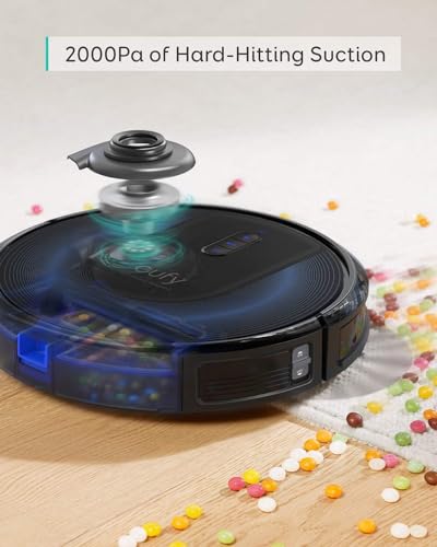 eufy Robot Vacuum G30, 2000 Pa Suction, Robot Vacuum for Carpets and Hard Floors, Ideal for Pet Owners, Dynamic Navigation, Wi-Fi