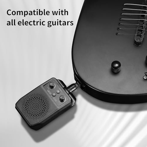 JOYO Mini Guitar Amp 5W Portable Small Electric Guitar Practice Amp Bluetooth Rechargeable Guitar Amplifier Built-in 4 Effects Clean Distortion Overdrive Reverb, Black (JA-05G)