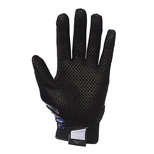 Mizuno F-257 Women's Softball Batting Glove, Black-Iridescent, X-Small