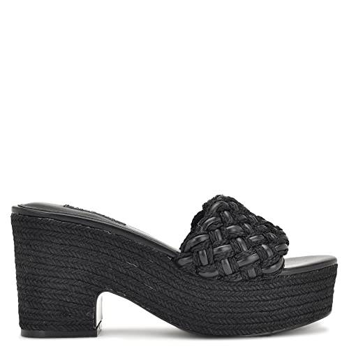 Nine West Women's Roxana Wedge Sandal, Medium Blue 420, 11