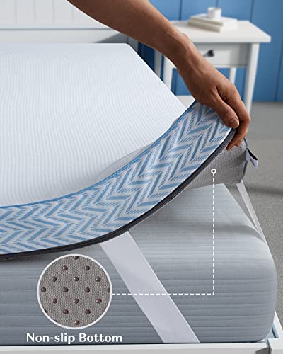 BedStory Firm Mattress Topper Twin - 3 Inch Firm Memory Foam Mattress Topper - High Density Bed Toppers for Back Pain