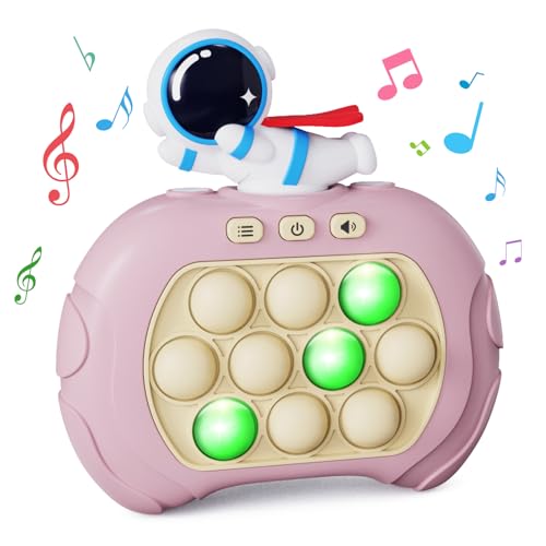 Plunack Fidget Toys Light Up Game, Handheld Games for Kids, Quick Push Bubbles Game Console, Autism Sensory Toys Birthday Gifts for Old Boys Girls Kids Teens