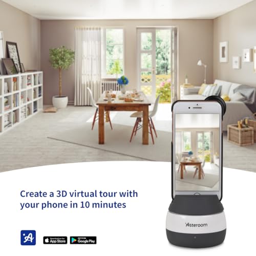 Asteroom 360 Camera 3D Virtual Tour Real Estate Kit - Gear Includes: Tripod, Digital Camera Rotator, Fisheye Cam Lens (Asteroom Phone Case Not Included, Purchased Separately on Amazon)