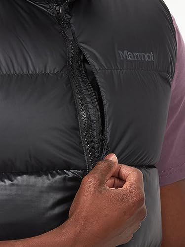 MARMOT Men's Guides Down Vest | Winter Puffy Vest for Men for Skiing, Camping, Hiking in Snow and Cold Conditions, Black, Small