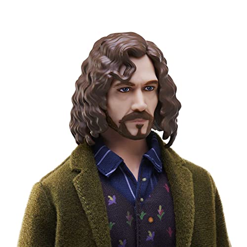 Harry Potter Collectible Sirius Black Doll (10-inch), Fully Posable, Wearing Signature Outfit with Wand, Gift for 6 Year Olds and Up, HCJ34