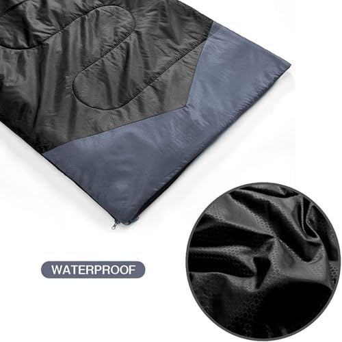 oaskys Camping Sleeping Bag - 3 Season Warm & Cool Weather - Summer Spring Fall Lightweight Waterproof for Adults Kids - Camping Gear Equipment, Traveling, and Outdoors