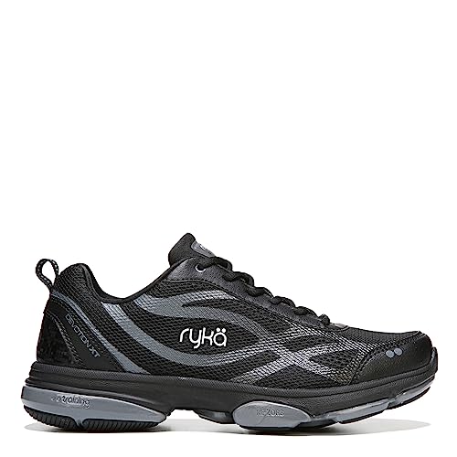 Ryka Womens Devotion Xt Cross Trainer, Black Grey, 8.5 US