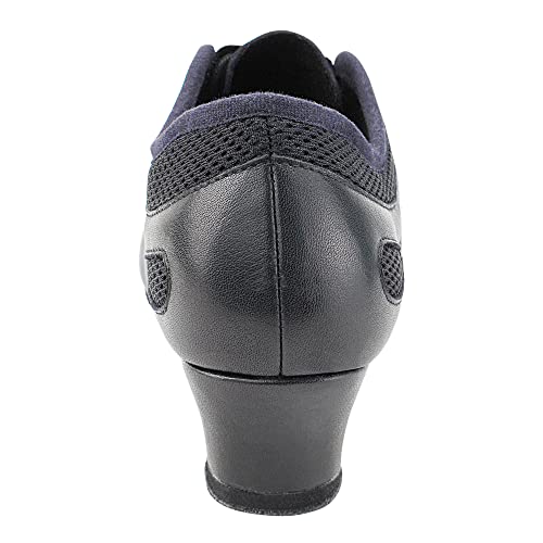 Very Fine Andromeda Womens Black Latin Ballroom Waltz Smooth Salsa Practice Dance Shoes 1.5" Cuban Heel US M 10