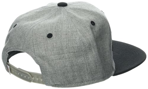 Dickies Men's Embroidered Flat Brim Hat Black