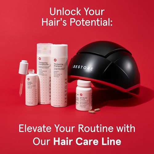 iRESTORE Elite Laser Hair Growth System - World's Best FDA Cleared Red Light Therapy Cap for Hair Regrowth - Hair loss Treatment for Men & Women - Stimulates Hair Growth for Denser Fuller Hair