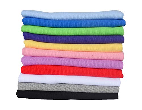 lovelonglong Basic Dog Polo Shirts Premium Cotton, Polo T-Shirts for Large Medium Small Dogs with a Two-Button Collar Blank Color Yellow XXL