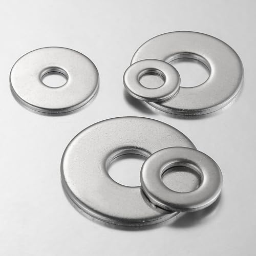 Wensilon (30Pcs) 1/2" x1-1/2 Stainless Steel 304 Metal Flat washers for Screws and Bolts, Suitable for Factory Maintenance, Kitchen, Store and Outdoor Construction