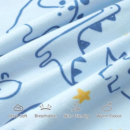 PHF 3 Pack Soft Micro-Fleece Baby Sleep Sack, 6-12 Months Warm Baby Wearable Blanket, 2-Way Zipper Sleeping Bags, Comfy Toddler Sleeping Sack for Baby Girls, Medium Size, Woodland