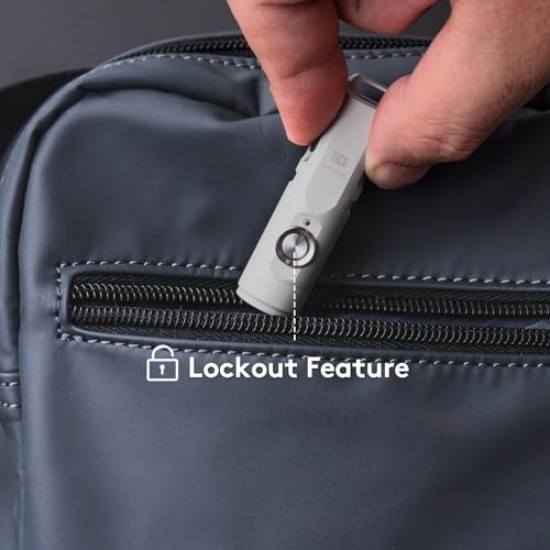 RovyVon A3 Gen 4 Keychain Flashlight- Super Bright 650 Lumens, USB C Rechargeable EDC Flashlight Water-Resistant, Lightweight- Ideal for Everyday Carry, Camping, Hiking, Emergency (Gun Grey)