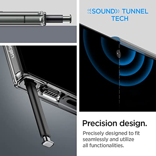 Spigen Ultra Hybrid OneTap Ring Designed for Galaxy S23 Ultra Case (2023) [Military-Grade Protection] - Black