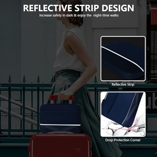 Laviitp Sleeve Bag for iPad Pro 13 inch M4 & Air M2 2024, iPad Pro 12.9 inch 2022-2018, for Surface Pro 9 8, for Galaxy Tab S9+/ S8+/FE 12.4, Waterproof Slim Case with Pocket for Tablet Work, Blue