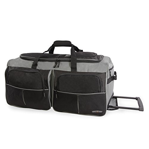 Pacific Coast Signature 30" Large Rolling Duffel Bag, Black, One Size