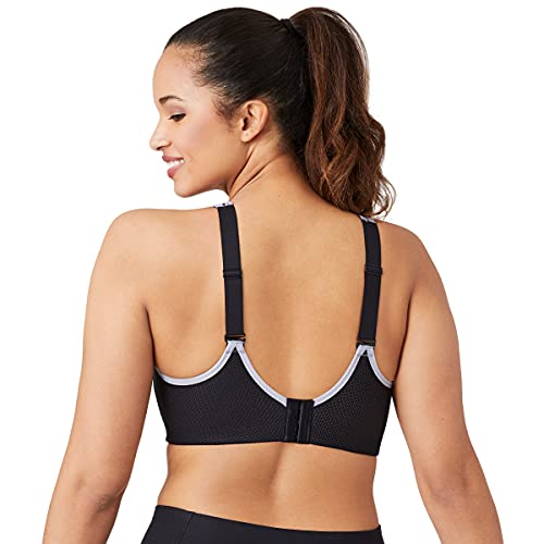 Wacoal Women's Sport Convertible Wire Free Bra, Black/Lilac Gray, 36G