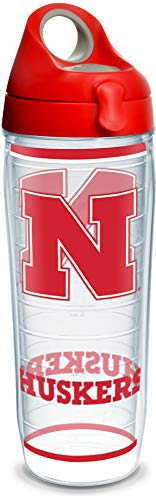 Tervis Made in USA Double Walled Nebraska State University Cornhuskers Insulated Tumbler Cup Keeps Drinks Cold & Hot, 16oz Mug, Tradition