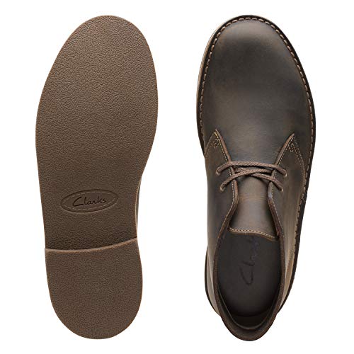 Clarks mens Bushacre 2 Chukka Boot, Taupe Distressed Suede, 9.5 US
