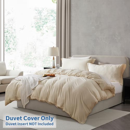 Nestl Navy Blue Duvet Cover Full Size - Soft Prewashed Full Size Duvet Cover Set, 3 Piece, with Zipper Closure, 1 Duvet Cover 80x90 inches and 2 Pillow Shams
