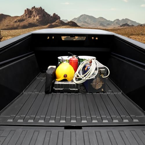 HOUCLEMIC Trunk Bed Mat for 2024 Tesla cybertruck Accessories, All Weather Thicken TPE Odorless Heavy Duty Pickup Vehicle Bed Cargo Mat for 2024 cybertruck Accessories