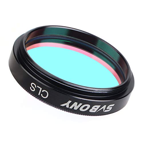 SVBONY Telescope Filter 1.25 inches CLS Filter City Light Pollution Reduction Filter Broadband Filter Suitable for Deep Sky Visual Astronomical Photography