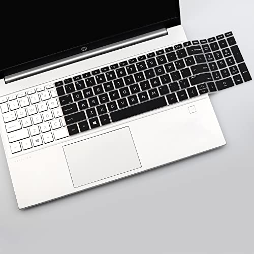 2PCS Keyboard Cover for 15.6" HP Pavilion 15t-er 15-eg 15t-eg 15-eh Series, HP 17.3" Laptop 17-cn 17-cp Series, HP 15t-eg200 15-eg2153cl 15-eg2373cl 15-er1047nr 15-eh2085wm 17-cn2063dx-Rainbow+Clear