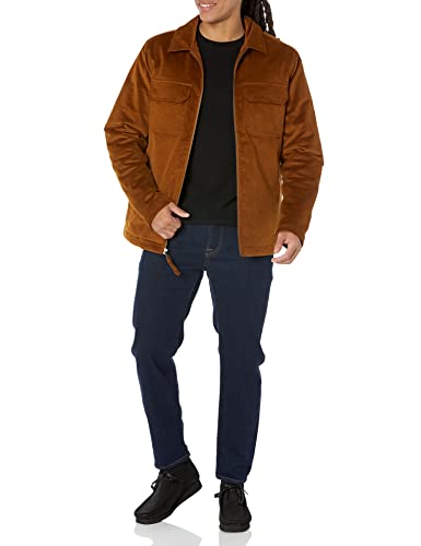 Amazon Essentials Men's Corduroy Work Jacket (Available in Big & Tall), Grey, 4X-Large Big Tall