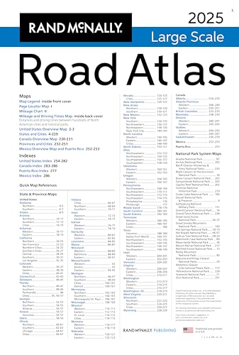 Rand McNally Large Scale Road Atlas 2025