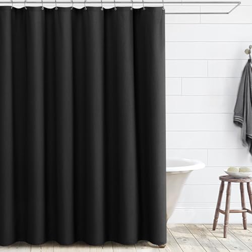 Awellife Extra Long Shower Curtain 78 Inch Length Shower Curtain Set with 12 Durable Hooks - Sage Green Heavy Duty Textured Fabric Linen Style.