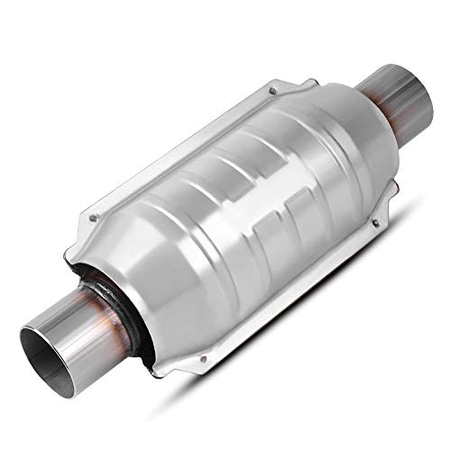 AUTOSAVER88 ATCC0016 2" Inlet/Outlet Universal Catalytic Converter with Heat Shield (EPA Compliant)