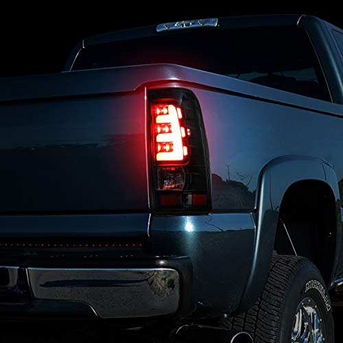 DNA MOTORING TL-ZTL-001-CH Tail Light Assembly Driver & Passenger Side [Compatible with 99-02 Silverado 1500 2500 3500 HD / 99-03 Sierra 1500 2500 HD]